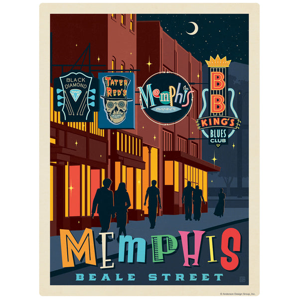 Memphis Tennessee Beale Street Decal