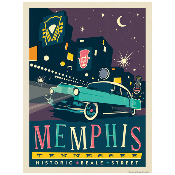 Memphis Tennessee Historic Beale Street Decal