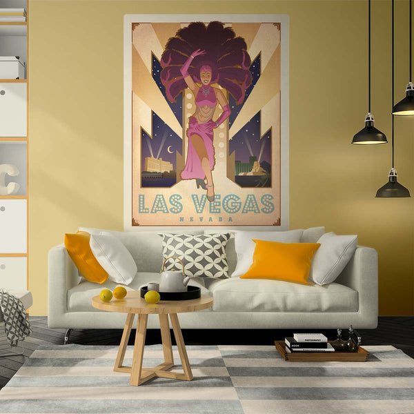 Las Vegas Nevada Showgirl Decal