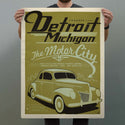 Detroit Michigan Motor City Decal