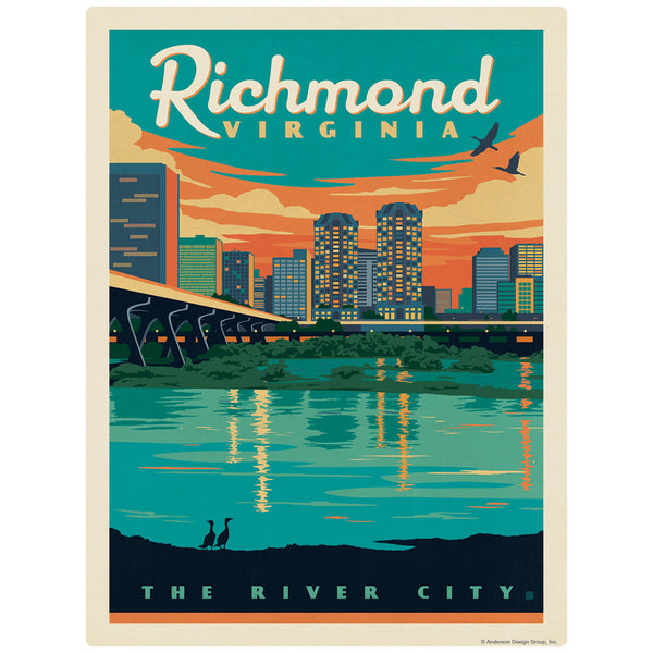 Richmond Virginia River City Decal