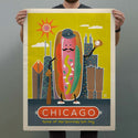Chicago Illinois Heavenly Hot Dog Decal