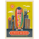 Chicago Illinois Heavenly Hot Dog Decal