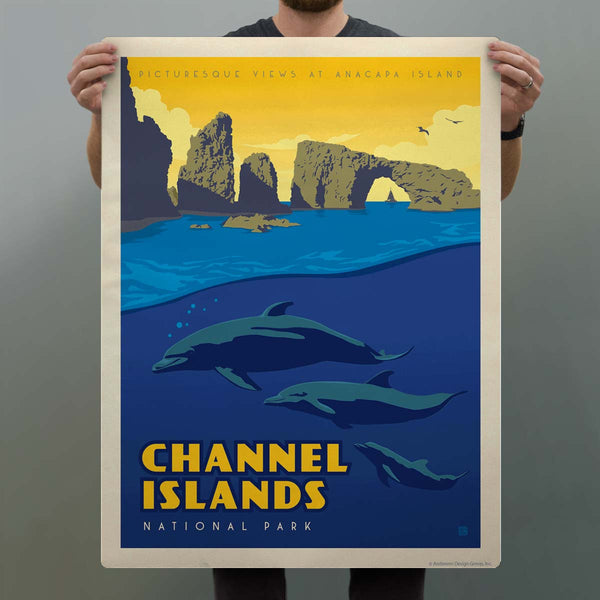 Channel Island National Park California Dolphins Decal