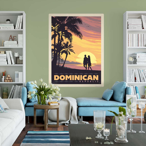 Dominican Republic Sunset Beach Decal