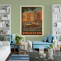 Amsterdam Netherlands Canal Boat Decal