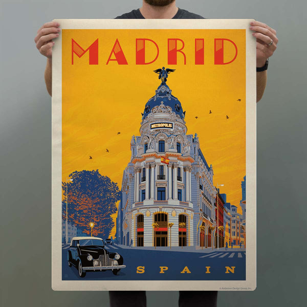 Madrid Spain Metropolis Building Decal
