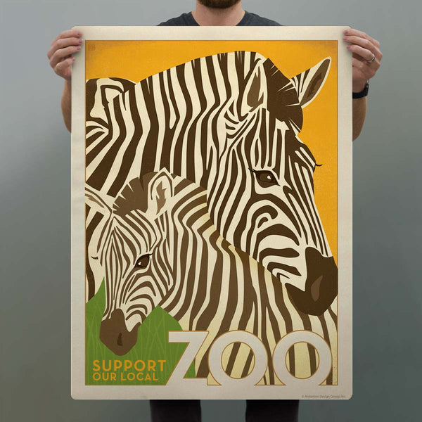 Zebras Support Our Local Zoo Decal