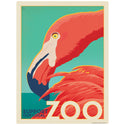 Flamingo Support Our Local Zoo Decal