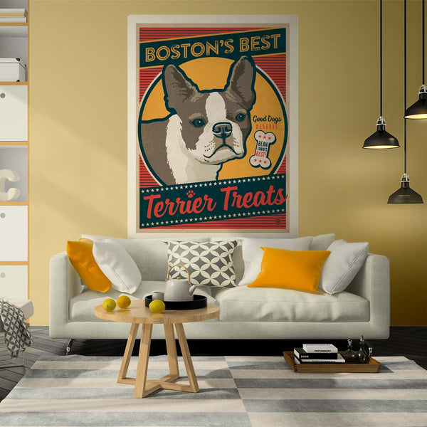 Bostons Best Terrier Treats Decal