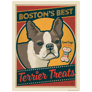 Bostons Best Terrier Treats Decal