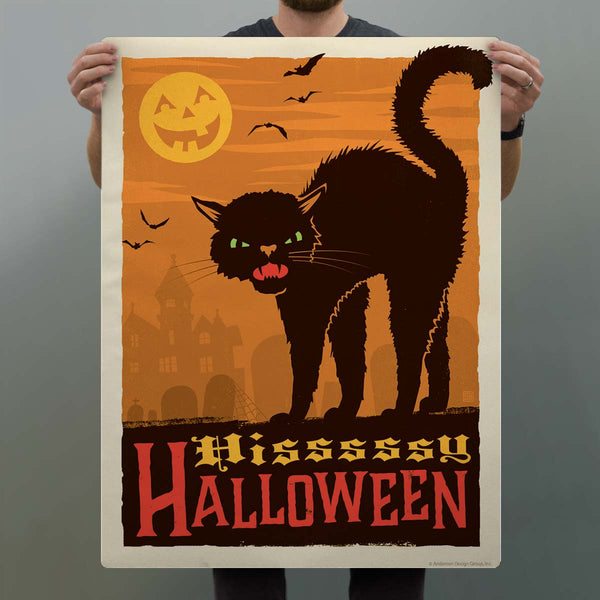 Hissy Halloween Black Cat Decal