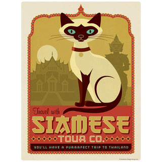 Siamese Cat Travel Decal