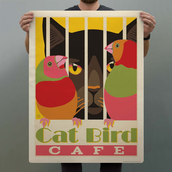 Catbird Cafe Decal