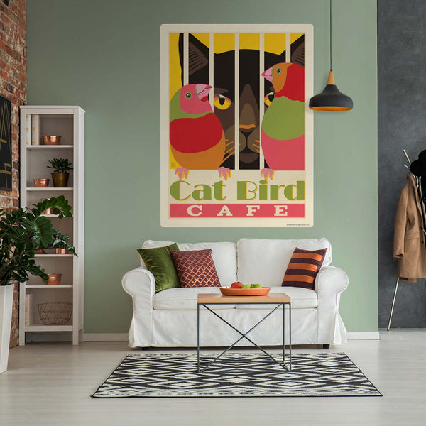 Catbird Cafe Decal