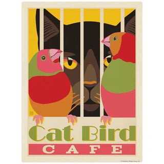 Catbird Cafe Decal