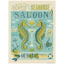 Seahorse Saloon Mermaids Drink Free Decal