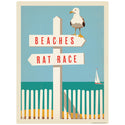Beaches Rat Race Seagull Decal
