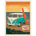 Locals Only Surf Van Decal