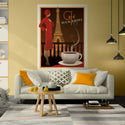 Cafe Eiffel Tower French Coffee Decal