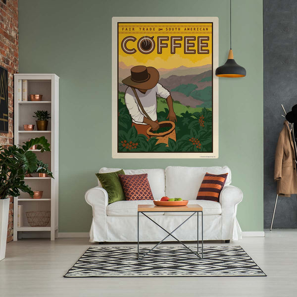 South American Coffee Fair Trade Decal