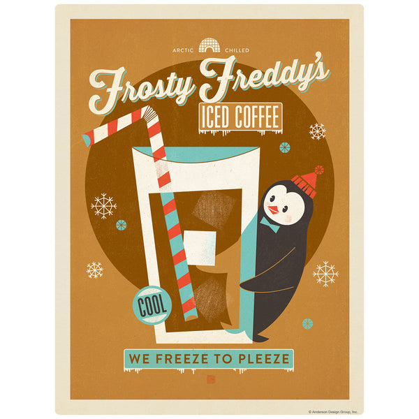 Frosty Freddys Iced Coffee Decal