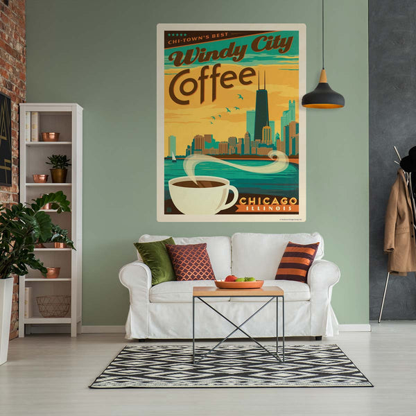 Windy City Coffee Chicago Illinois Decal