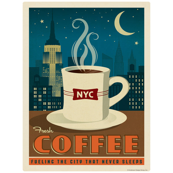 New York City Coffee NYC Decal