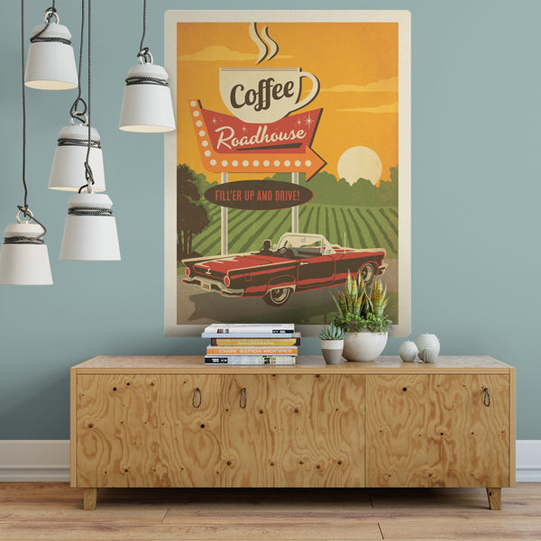 Coffee Roadhouse Diner Decal