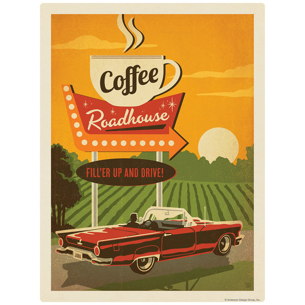 Coffee Roadhouse Diner Decal