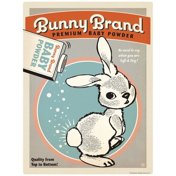 Bunny Brand Baby Powder Decal