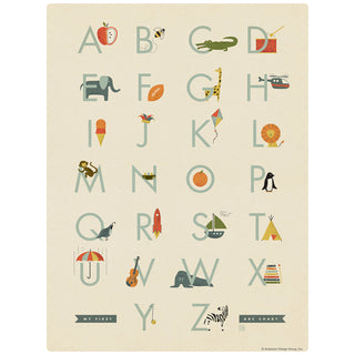 My First ABC Alphabet Chart Decal for Boys