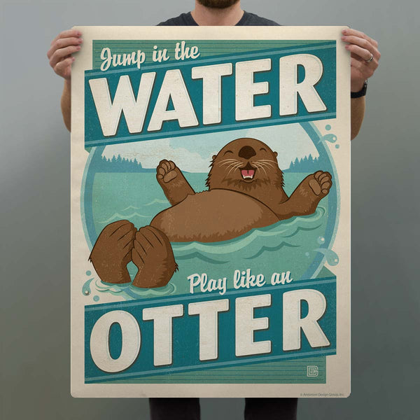 Jump In The Water Play Like An Otter Decal