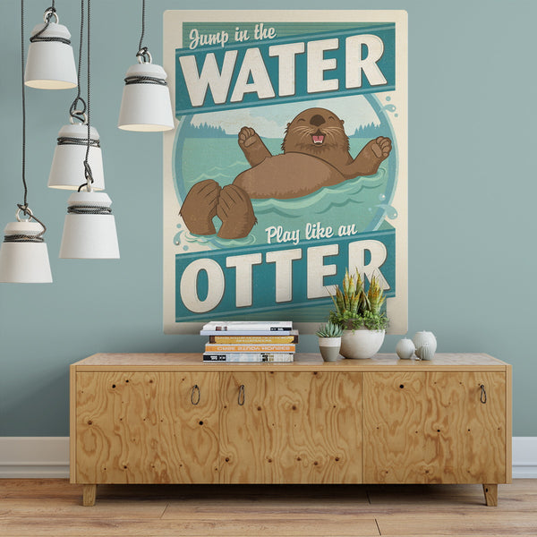 Jump In The Water Play Like An Otter Decal