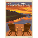 Cheaper Than Therapy Dock Chairs Decal