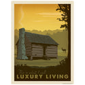 Log Cabin Luxury Living Decal