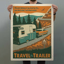 Travel By Trailer Camping Decal