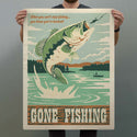 Gone Fishing Bass Decal
