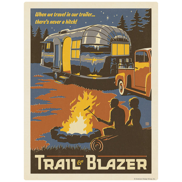 Trailer Blazer Camping Decal
