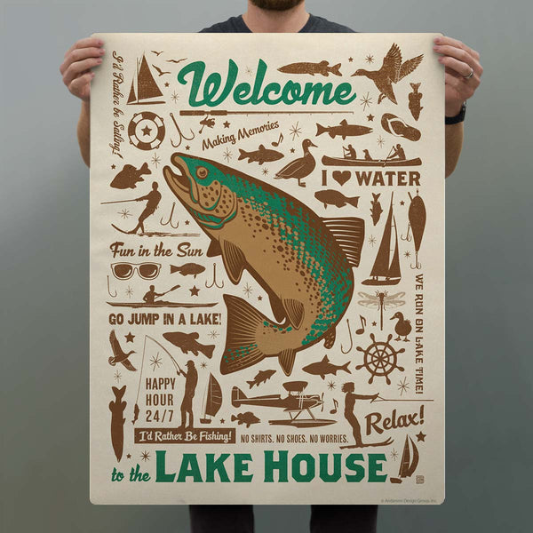 Welcome to the Lake House Decal