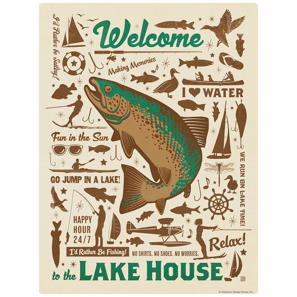 Welcome to the Lake House Decal