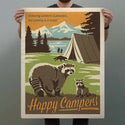 Happy Campers Raccoon Decal