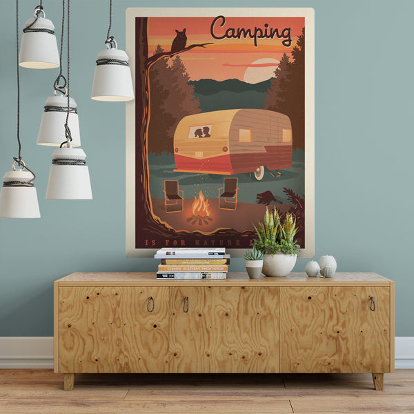 Camping Is For Nature Lovers Decal