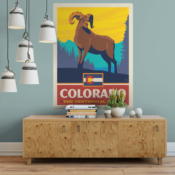 Colorado Centennial State Ram Decal