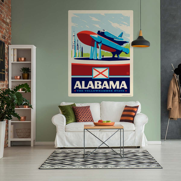 Alabama Yellowhammer State Space Shuttle Decal