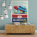 Alabama Yellowhammer State Space Shuttle Decal