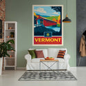 Vermont Green Mountain State Covered Bridge Decal