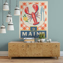 Maine Pine Tree State Lobster Decal