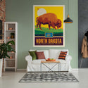 North Dakota Peace Garden State Buffalo Decal