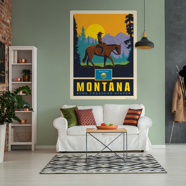 Montana Treasure State Decal